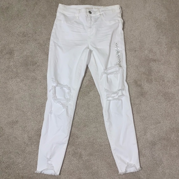 American Eagle White High-Rise Jeggings - Picture 1 of 6